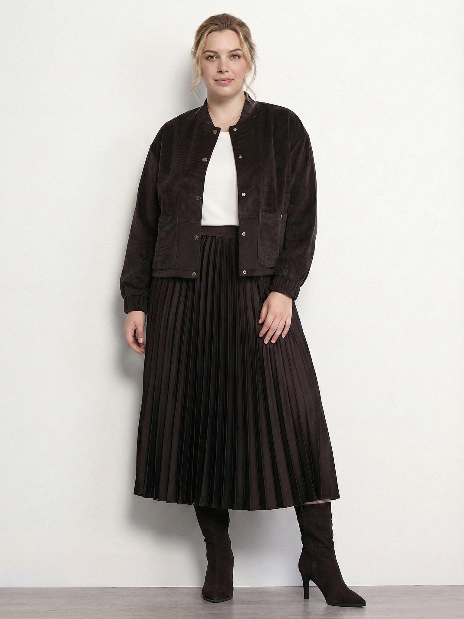 Юбка плиссированная А-силуэта